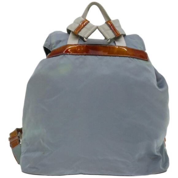 PRADA Backpack Nylon Light Blue - Picture 2 of 16